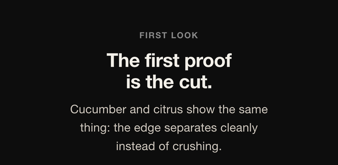 First look: the first proof is the cut